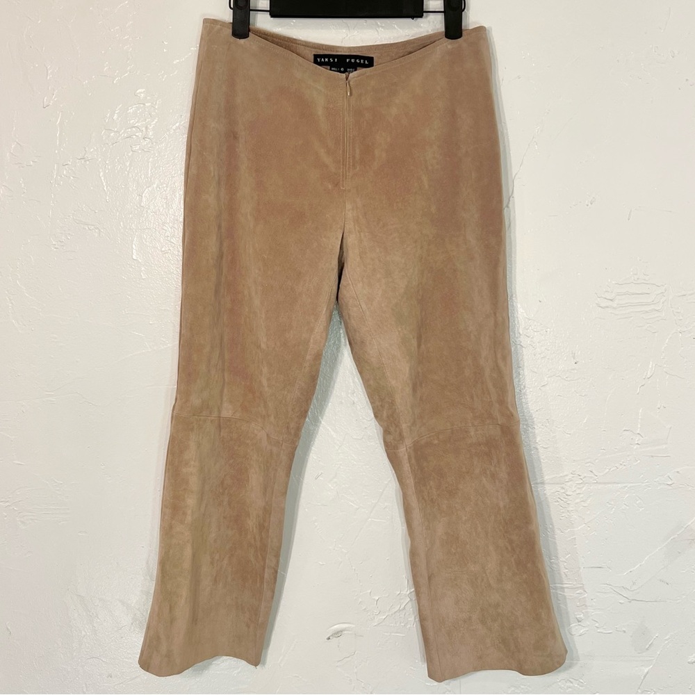 Y2K Vintage 90’s Yansi Fugel Leather Suede Cowgirl Rodeo Pants